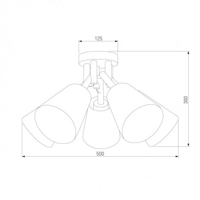 Потолочная люстра TK Lighting 666 Vaio 5