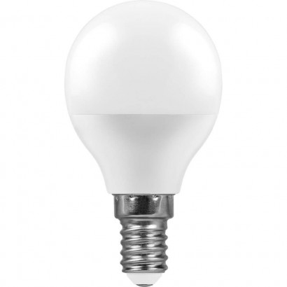 Лампа светодиодная Feron E14 11W 2700K Шар Матовая LB-750 25946