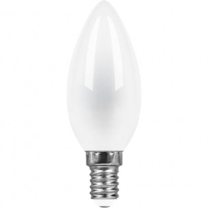 Лампа светодиодная Feron E14 11W 4000K Свеча Матовая LB-713 38007