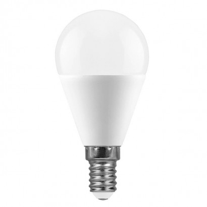 Лампа светодиодная Feron E14 11W 4000K Шар Матовая LB-750 25947