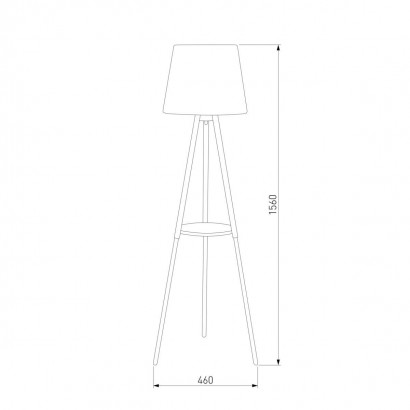 Торшер TK Lighting 699 Vaio Grey