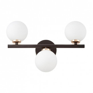 Настенный светильник Lumina Deco Marsiada LDW 6033-3 BK+F.GD