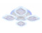 Потолочная светодиодная люстра Ambrella Light Acrylica Ice FA280