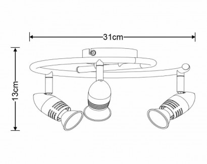 Светодиодный спот Lucide Caro-Led 13955/14/03