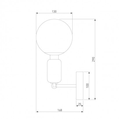 Бра Eurosvet Bubble 50251/1 черный