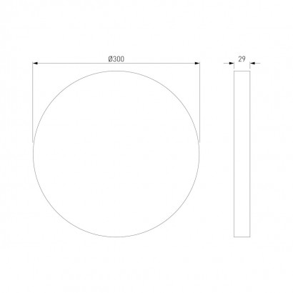 Потолочный светодиодный светильник TK Lighting 18797 Aqua CCT+DIM IP54