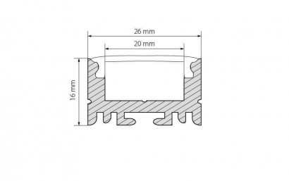 Профиль Arlight ARH-LINE-1726-2000 ANOD 018674