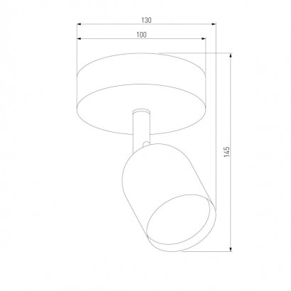 Спот TK Lighting 6265 Top Black White