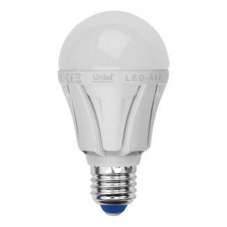 Лампа светодиодная (UL-00001527) Uniel E27 12W 4000K матовая LED-A60 12W/NW/E27/FR PLP01WH