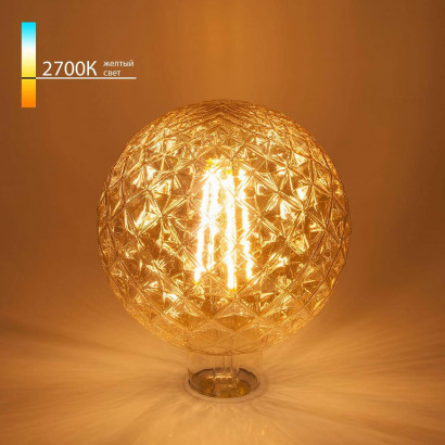 Лампа светодиодная Elektrostandard E27 8W 2700K золотистая a044026
