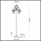 Торшер Odeon Light Hall Versia 4977/3F