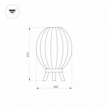 Уличный светодиодный светильник Arlight LGD-Pearl-Boll-H574-12W Warm3000 030005