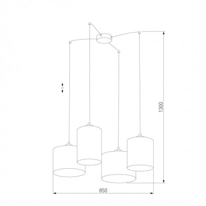 Подвесная люстра TK Lighting 6585 Juta