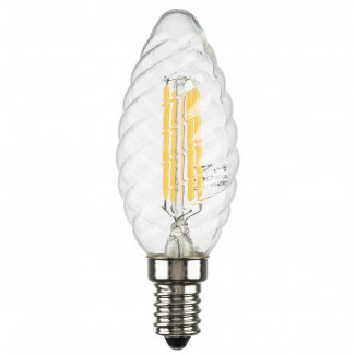 Лампа светодиодная филаментная Lightstar LED Filament E14 6W 3000K свеча прозрачная 933702
