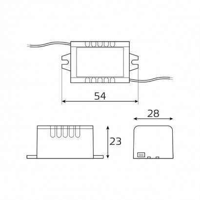 Блок питания Gauss 5W 12V IP67 BT520