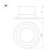 Встраиваемый светодиодный светильник Arlight MS-Breeze-Built-R104-12W Warm3000 036615