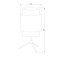 Настольная лампа TK Lighting 6565 Boho White