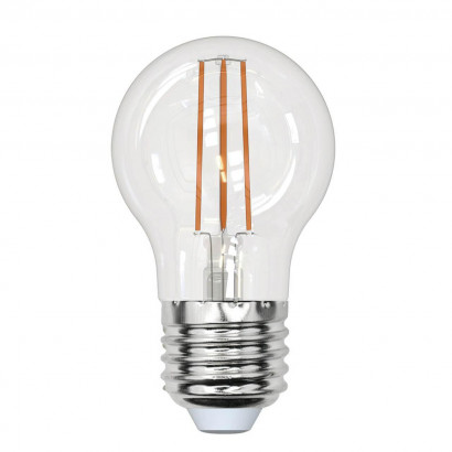 Лампа светодиодная филаментная (UL-00005907) Uniel E27 13W 3000K прозрачная LED-G45-13W/3000K/E27/CL PLS02WH