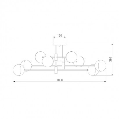 Потолочная люстра Eurosvet Nuvola 70129/8 латунь Smart a057080