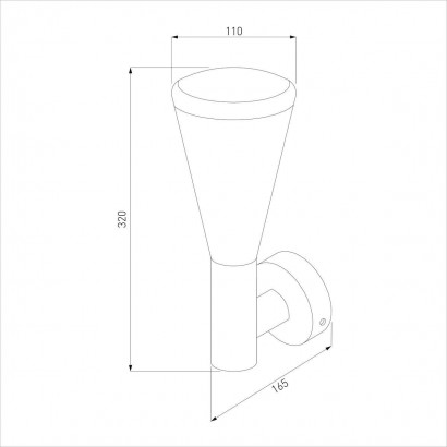 Уличный настенный светильник Elektrostandard 1416 Techno серый a049710