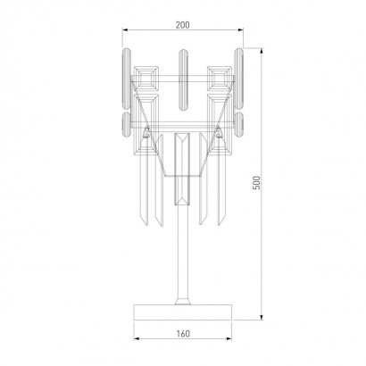 Настольная лампа Bogates Lago 01108/1 Strotskis