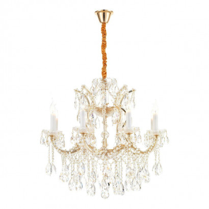 Подвесная люстра iLamp Diamond 6071-8 GD+CL