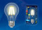 Лампа светодиодная филаментная (UL-00004868) Uniel E27 15W 3000K прозрачная LED-A70-15W/3000K/E27/CL PLS02WH