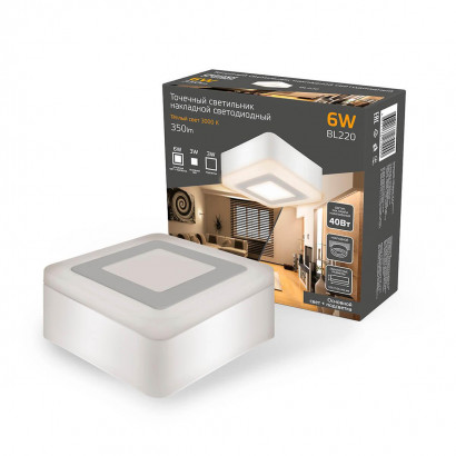 Потолочный светодиодный светильник Gauss Backlight BL220