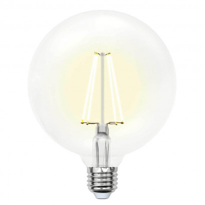 Лампа светодиодная филаментная (UL-00004860) Uniel E27 15W 3000K прозрачная LED-G125-15W/3000K/E27/CL PLS02WH