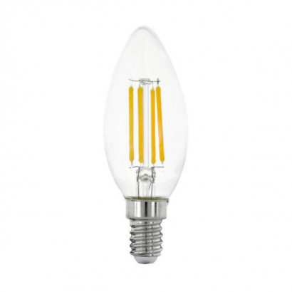 Лампа светодиодная Eglo E14 6W 2700К прозрачная 12541