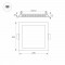 Встраиваемый светодиодный светильник Arlight DL-225x225M-21W Warm White 020137